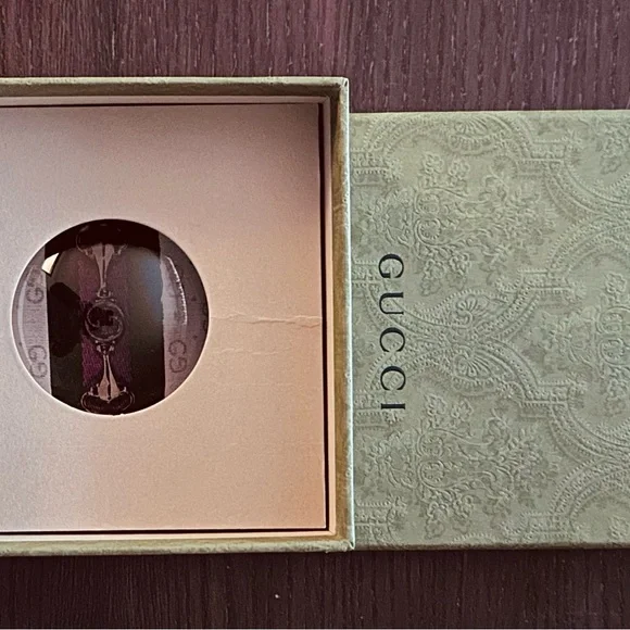 Gucci Web & Interlocking G Horsebit Paperweight - NEW - Picture 5 of 6